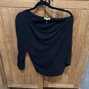 Maurices Black one shoulder  Blouse